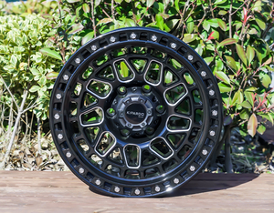 Rines de Aleación Estilo Beadlock Kipardo 17x9, Rines Todoterreno Personalizados para Chevy Tahoe, GMC Yukon, <span class=keywords><strong>Hummer</strong></span> H2 - Product Image 5