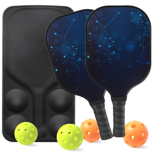 Juego de palas de Pickleball con pelotas y bolsa de transporte, equipo de entretenimiento al aire libre antideslizante de fibra de vidrio, 43x21x8cm - Product Image 2