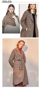 Retrò plaid di lana di poliestere tessuti di abbigliamento <span class=keywords><strong>tweed</strong></span> per le donne del vestito - Product Image 5