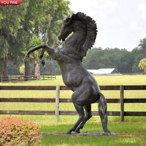 Estátua de fundição tamanho de vida do jardim ao ar livre, estátua de escultura de cavalo em <span class=keywords><strong>bronze</strong></span> - Product Image 1