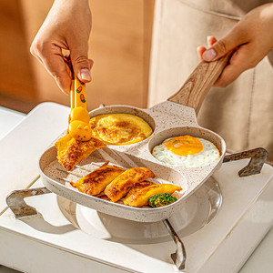 Poêle à frire antiadhésive personnalisée à fond plat pour œufs frits et hamburgers, ustensile de petit-déjeuner, poêle à crêpes - Product Image 4