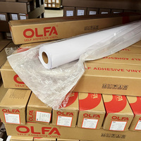 Fábrica de pegamento blanco autoadhesivo de vinilo solvente Eco solvente papel adhesivo de vinilo
