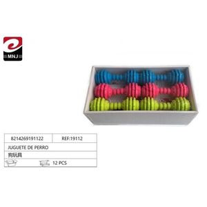 Dog Toys Juguete De Perro 12 Pcs Colorful Chew Dumbbell Shape Pet Plaything For Dogs - Product Image 1