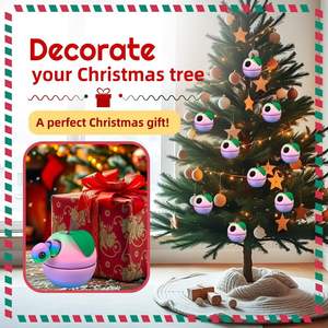 ของเล่นบีบคลายเครียดรูปหนอน 3 มิติ พิมพ์ 3 มิติ ดีไซน์ไม่ซ้ำใคร บรรจุในกล่องแอปเปิ้ล 3 มิติ ของเล่นการ์ตูนพลาสติกเสริมพัฒนาการสำหรับเด็ก - Product Image 5