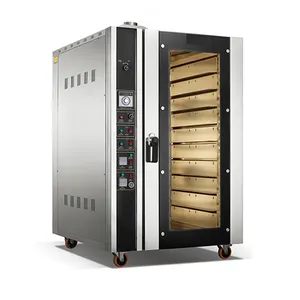 Fabriek Directe Verkoop Huis 5 8 Trays Convectie Oven Elektronisch Gestuurde Hete Lucht Bakcakes Oven Met Stoomgenerator