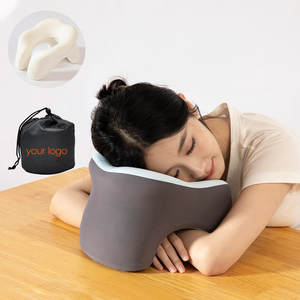 Almohada Ortopédica en Forma de U Personalizable YUE RISE, Almohada de Viaje de Espuma Viscoelástica para Autos, Trenes, Hogar, Oficinas y Vuelos - Product Image 1