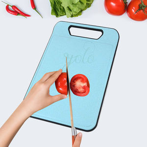 Tabla de cortar de plástico antideslizante de doble cara de grado alimenticio para frutas y verduras ecológicas para Cocina - Product Image 5