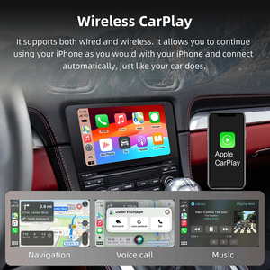 CARABC Interface sans fil CarPlay Android <span class=keywords><strong>Auto</strong></span> pour Porsche PCM4.0 Cayenne Paramela <span class=keywords><strong>Carman</strong></span> 7" 2017-2018 - Product Image 4