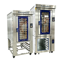 Four rotatif électrique haute capacité à 10 plateaux, four combiné à convection et vapeur, équipement de boulangerie, four à pâtisserie avec grille pour restaurant, hôtel