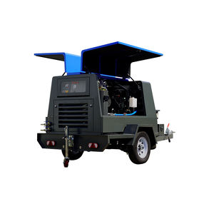 Compresor <span class=keywords><strong>de</strong></span> Aire Portátil <span class=keywords><strong>de</strong></span> 185 CFM Accionado por Motor Diésel para Minería y Construcción <span class=keywords><strong>de</strong></span> Carreteras con Martillo Neumático - Product Image 3