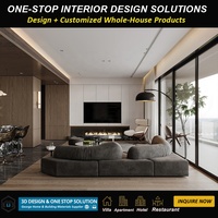 George Group - Villa de luxe moderne minimaliste sur mesure - Rendu 3D et service professionnel de design d'intérieur pour maisons résidentielles