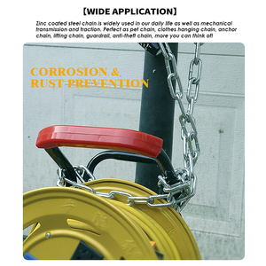 Nhiệm Vụ Nặng Nề Cuộn Dây Chuỗi Kẽm Tráng Thép 5/16 "Đường Kính 1900lbs Hàn Mạ Kẽm Liên Kết Chuỗi - Product Image 4