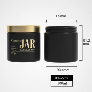 <span class=keywords><strong>Deluxe</strong></span> HDPE 500ml Envase cosmético de plástico Envase Recargable Cuidado de la piel Loción Envase Tarro con tapa dorada - Product Image 4