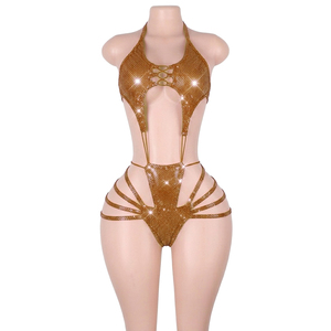 Ropa de Baile Exótica al por Mayor, Trajes de Pole Dance con Lentejuelas Plateadas, Ropa de <span class=keywords><strong>Club</strong></span>, Lencería, Bodysuits, Conjuntos de <span class=keywords><strong>Striptease</strong></span> - Product Image 3