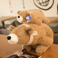 Oreiller en peluche doux en coton PP, ours polaire et pingouin, pour l'hiver, anti-stress, cadeau unisexe pour enfants, animaux en peluche