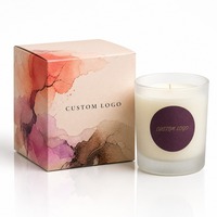 Boîtes à bougies entièrement personnalisées avec votre logo imprimé pour l'emballage de cadeaux de bougies en gros