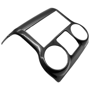 Panneau de console centrale pour Jeep Wrangler JK 11-17, style fibre de carbone, garniture ABS, pièce de modification intérieure - Product Image 1