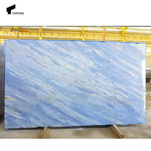Dalles de marbre en calcite azur naturelle translucide et élégante Tostone, pour comptoirs de table d'extérieur modernes, escaliers, murs, <span class=keywords><strong>baignoire</strong></span> - Product Image 6