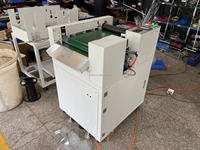 Colle thermofusible semi-automatique collant la machine transparente de boîte d'emballage de PVC PET, petite et bon marché boîte d'apet faisant la machine, machine de toden