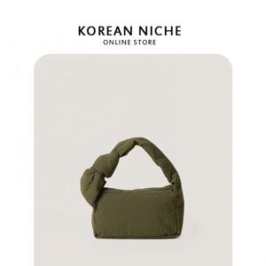 Factory Wholesale Trendy Ladies Puff Bag Soft Cotton Nylon Simple Handbag Logo Customized Hand Bag Women Mini Puff Bag - Product Image 5