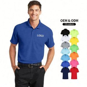 Discount Price 100%Polyester Quick Dry Men's Polo T Shirts Cool Feel Mesh Breathable Summer Short Sleeve T Shirts - Product Image 2
