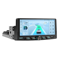 1-DIN Touchscreen Android Autoradio mit Kabellosem Apple CarPlay und Android Auto, DSP, Multi-UI und GPS-Multimedia-Player für Fahrzeuge