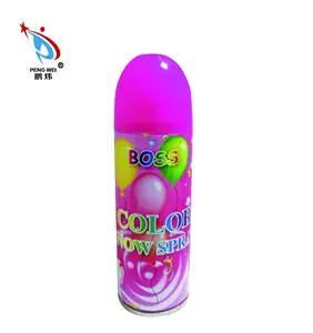 Hot Selling Boss Colored Red Holi Spray Snow Christmas Decoration Artificial Foam Snow Spray