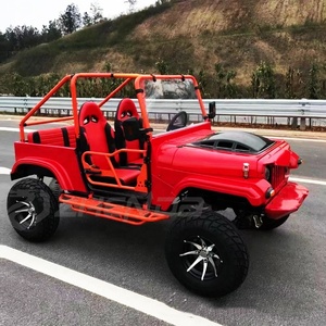 Carrito de Golf de Lujo Todoterreno de Acero con Motor de Gasolina de 350 CC y 4 Asientos para 4 Pasajeros - Product Image 1
