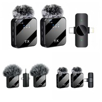 Microphone Lavalier Sans Fil F11 avec Carte Son, Réponse en Fréquence 20Hz-20KHz pour Téléphones Mobiles, Ordinateurs, Diffusion en Direct et Vidéos Courtes