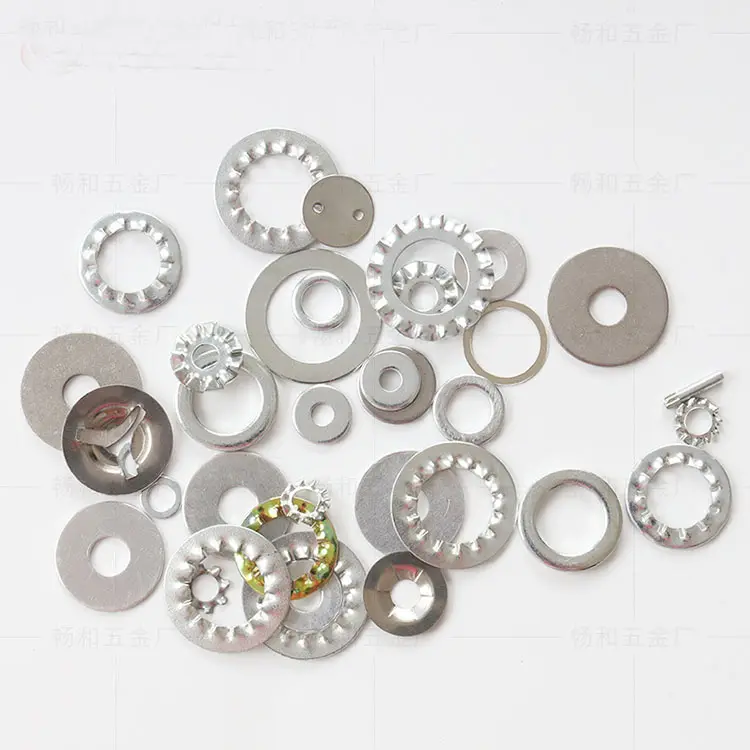 stainless steel lock metal round washer gasket ring galvanized circlip thin shim flat spring Washer