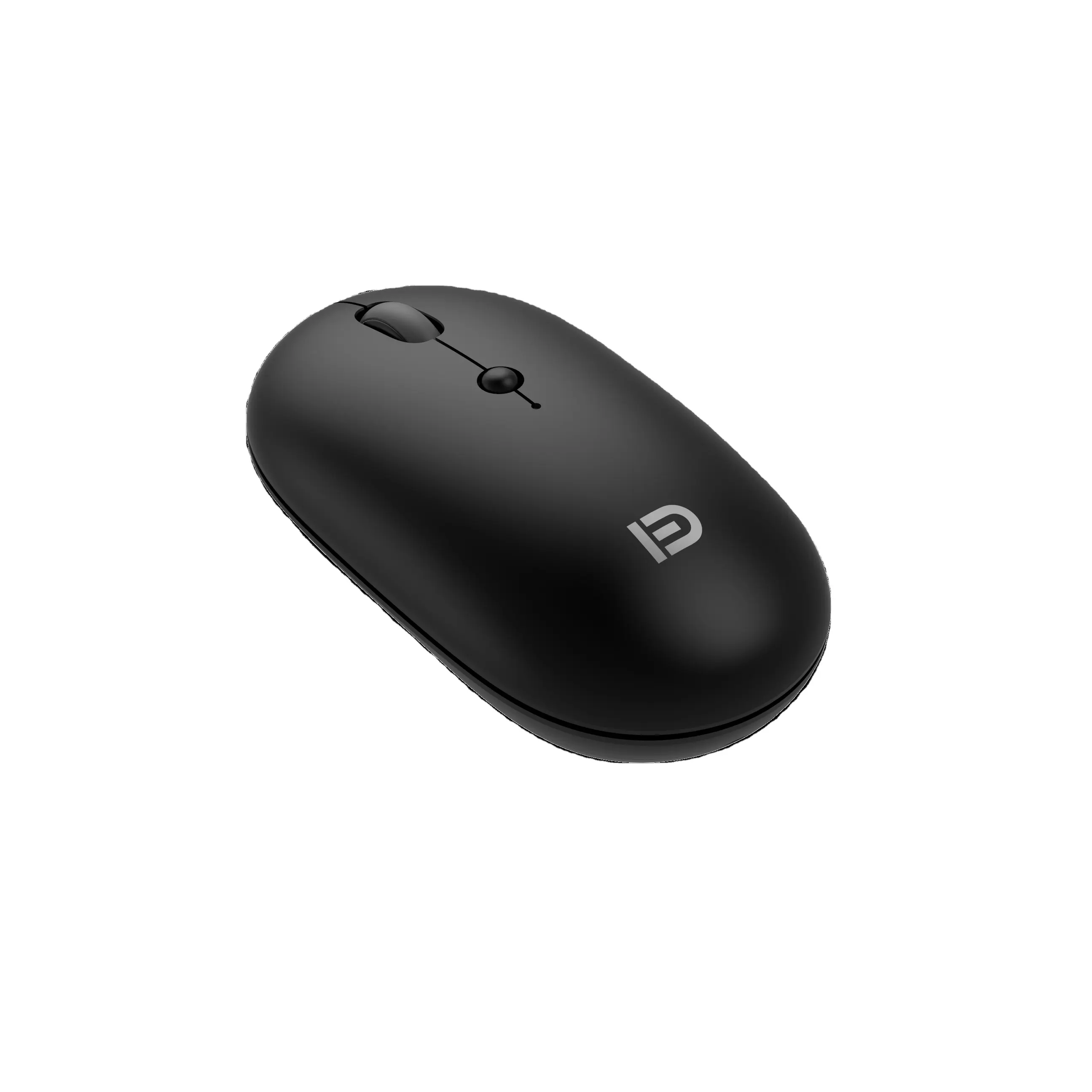 FD E100us Mouse sem fio tipo C personalizado, mouse sem fio de modo duplo 2.4G USB C com Nano USB e tipo C Re