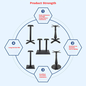 <span class=keywords><strong>Gambe</strong></span> per Tavolo in Ghisa, Base Industriale Robusta per Uso Commerciale, <span class=keywords><strong>Gambe</strong></span> per Scrivania in Metallo Massiccio Rustico, Piedistallo in Ferro - Product Image 6