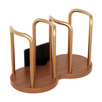 Distributeur de gobelets en bois de noyer mural sans perçage, support de rangement pour gobelets à café et à thé jetables, organisateur de comptoir et de bureau