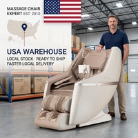 Silla de Masaje Shiatsu 3D con Envío Inmediato desde EE. UU., Silla Reclinable Eléctrica de Gravedad Cero para Todo el Cuerpo con Escaneo Corporal, Calefacción y Masaje de Pies tipo Spa