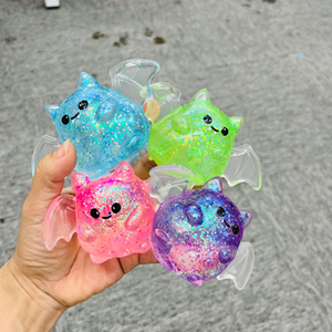Squishy di Zucca, Pipistrello e Fantasma Ripieni di Maltosio a Lenta Risalita, Giocattolo Antistress per Bambini per Halloween e Trick or Treat - Product Image 2