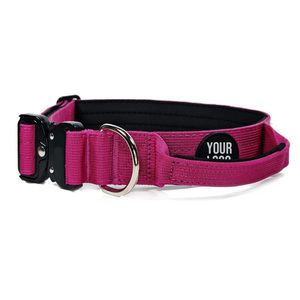Robuste Nylon-Hundeleine mit Verstellbarer Metallschnalle und Griff – Taktisches Hundehalsband mit Weicher Polsterung für das Training - Product Image 5