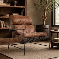 Fauteuil de salon individuel en cuir marron, style minimaliste américain, avec pieds en bois, pour la maison, l'appartement, la chambre, la salle à manger, l'hôtel