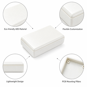 Caja de Plástico ABS para Electrónica, Instrumentos, PCB, Carcasa para Dispositivos, Negra, Clasificación IP54, 30x54x118mm, Personalizable, Caja para Sensores - Product Image 5