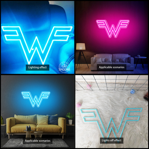 Enseigne néon personnalisée, lumineuse RGB à intensité variable, décoration murale pour chambre, mariage, anniversaire, bar et entreprise sur mesure - Product Image 3