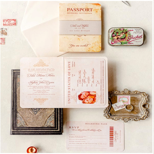 Tarjetas <span class=keywords><strong>de</strong></span> Invitación <span class=keywords><strong>de</strong></span> Boda con Diseño <span class=keywords><strong>de</strong></span> <span class=keywords><strong>Mapa</strong></span> del <span class=keywords><strong>Mundo</strong></span>, Papel Offset, Colores y Logotipos Personalizados - Product Image 5