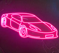 Enseigne au néon 3d au design personnalisable enseigne au néon Led personnalisée logo enseignes de voiture Art de voiture utilisé pour les affiches de magasin