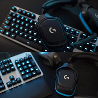 Logitech G431 Headset Gaming suara Surround 7.1 berkabel, mikrofon dinamis ringan Jack Audio 3.5mm driver Audio 50 mm