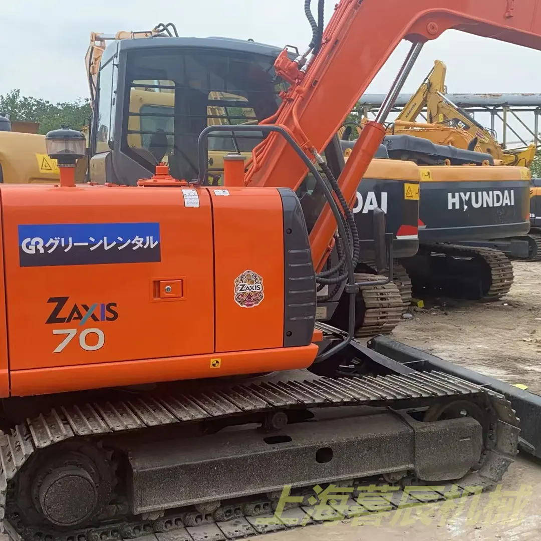 Small construction machinery Used Hitachi ZX70 Crawler Mini Excavator 7 Ton Hitachi 70 Excavator Original Imported from Japan