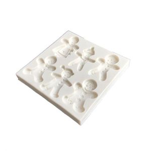 Navidad pan de jengibre <span class=keywords><strong>hombre</strong></span> fondant molde de la torta de X-mas pastillaje moldes de silicona torta Decoración - Product Image 3