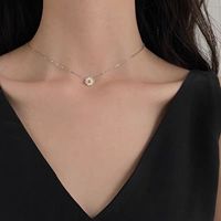 Colliers Marguerites en Argent 925 Nouvelle Tendance pour Femme, Vente en Gros Usine, Bijoux Cadeau Idéal pour les Fêtes