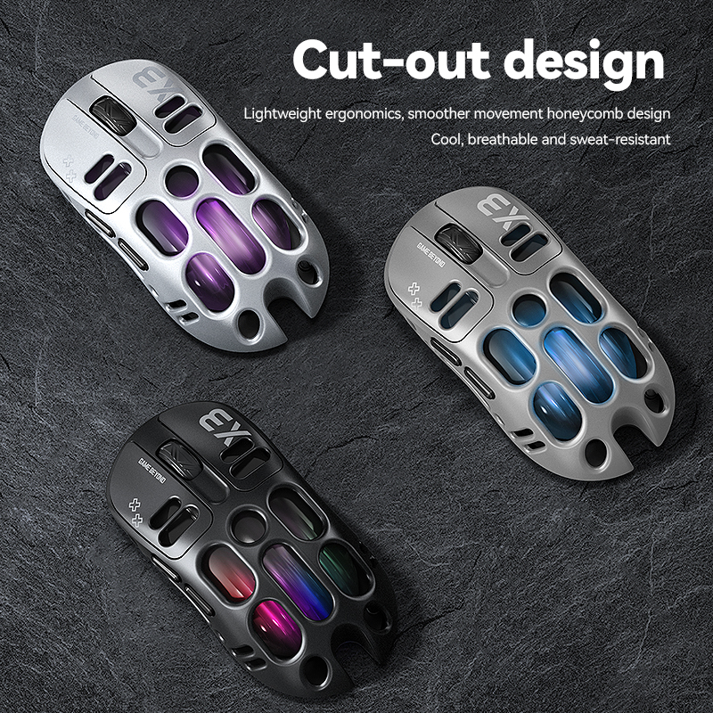 <strong>2026</strong> Popular T-WOLF X3 2.4Ghz Wireless Gaming <strong>Mouse</strong> Paw3311 Sensor Hollow Design RGB Colorful Breathing Light 6 Buttons