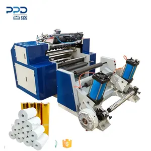 New Type 5.2KW Automatic ATM/POS/FAX/NCR Rolls/Small Thermal Paper Roll Cutting Slitting Machine