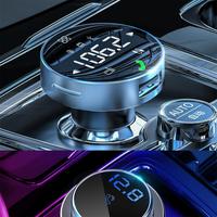 Produits populaires 2024 bluetooth 5.0 écran tactile intelligent voiture usb lecteur mp3 transmetteur fm double usb type c chargeur