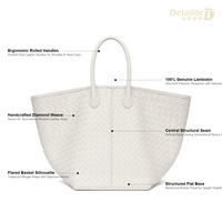 Sac fourre-tout de luxe en cuir véritable tissé à la main, grand sac à bandoulière de qualité supérieure avec tissage Intrecciato, sac hobo grande capacité AQL1.0