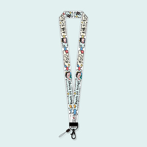 Custom Woven Fashionable Hotel ID Card Holder Neck Rope Lanyard Jacquard Silk Screen Nylon Polyester PVC Metal Hook Custom Logo